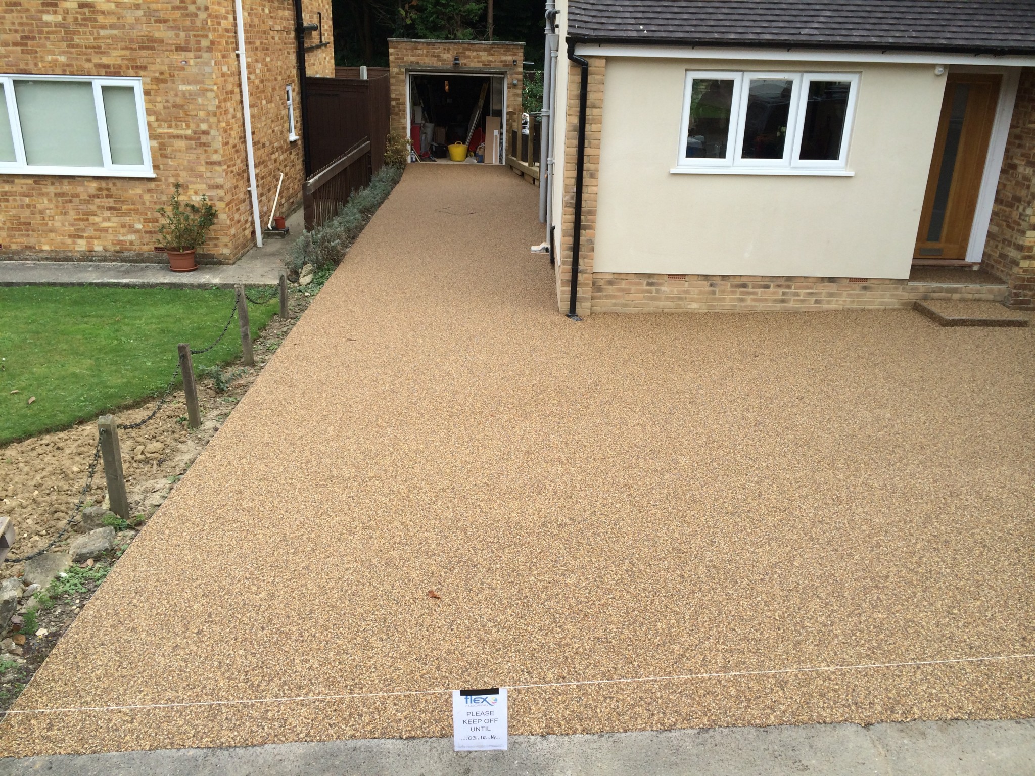 resin driveway before and after