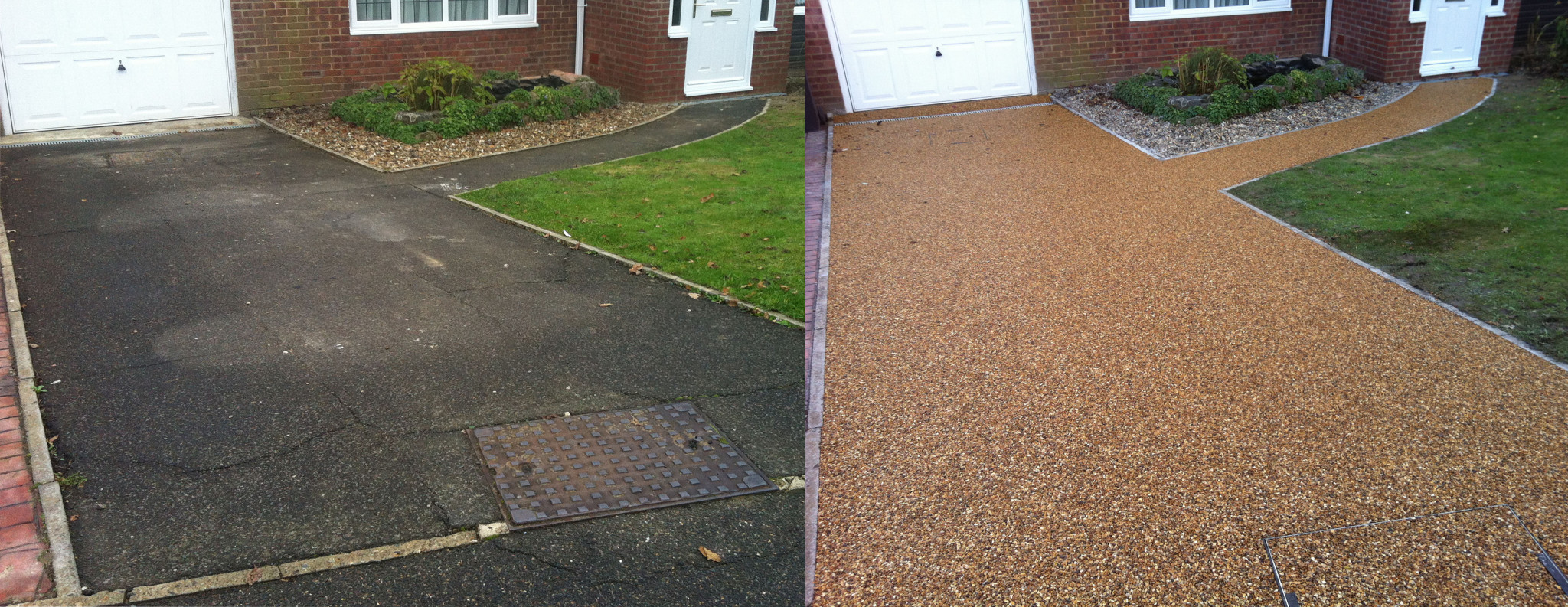 Stones Resin Bound Stone Drive BeforeAfter